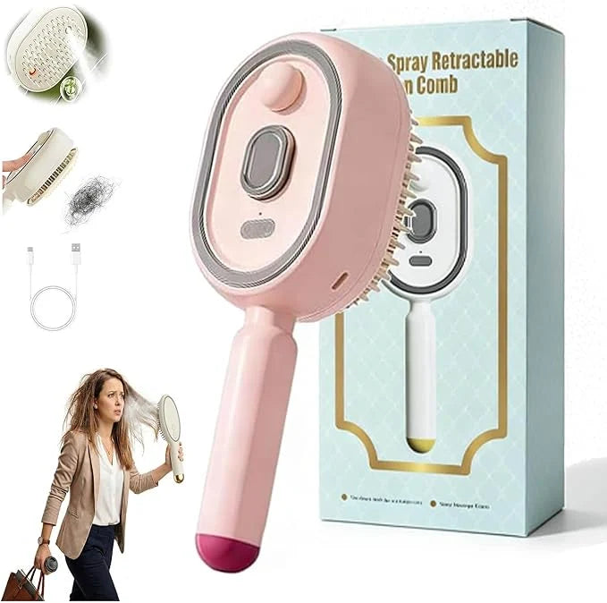 Electric Spray Retractable Air Cushion Comb – فرشاة شعر كهربائية برذاذ النانو