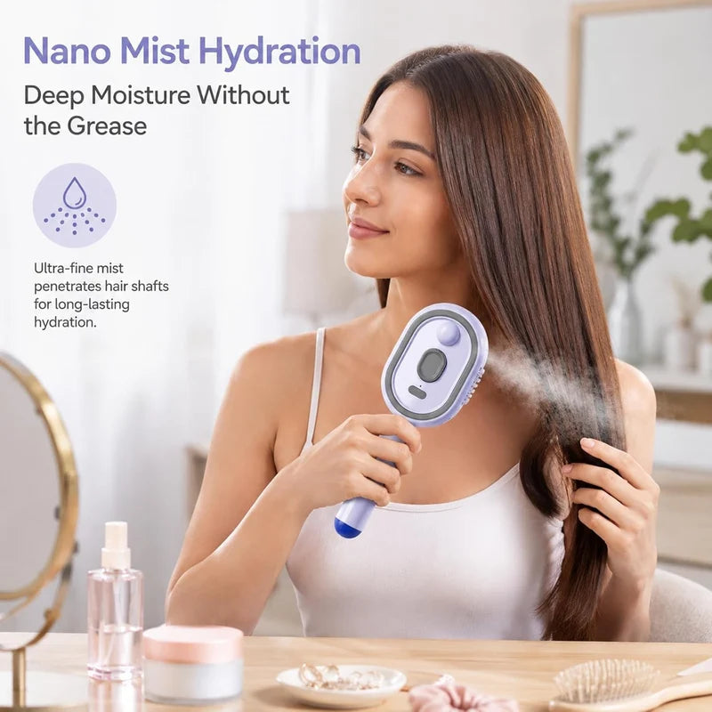 Electric Spray Retractable Air Cushion Comb – فرشاة شعر كهربائية برذاذ النانو