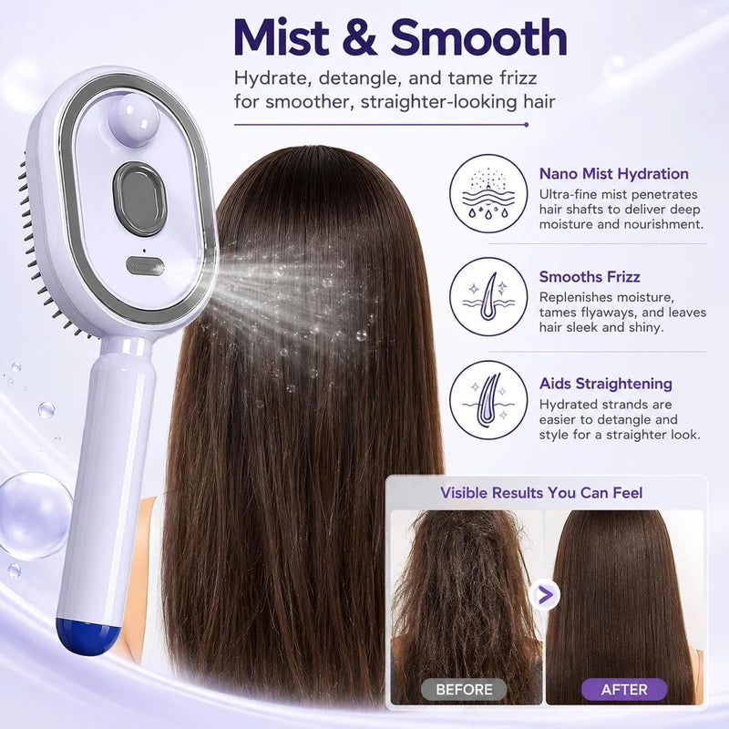 Electric Spray Retractable Air Cushion Comb – فرشاة شعر كهربائية برذاذ النانو