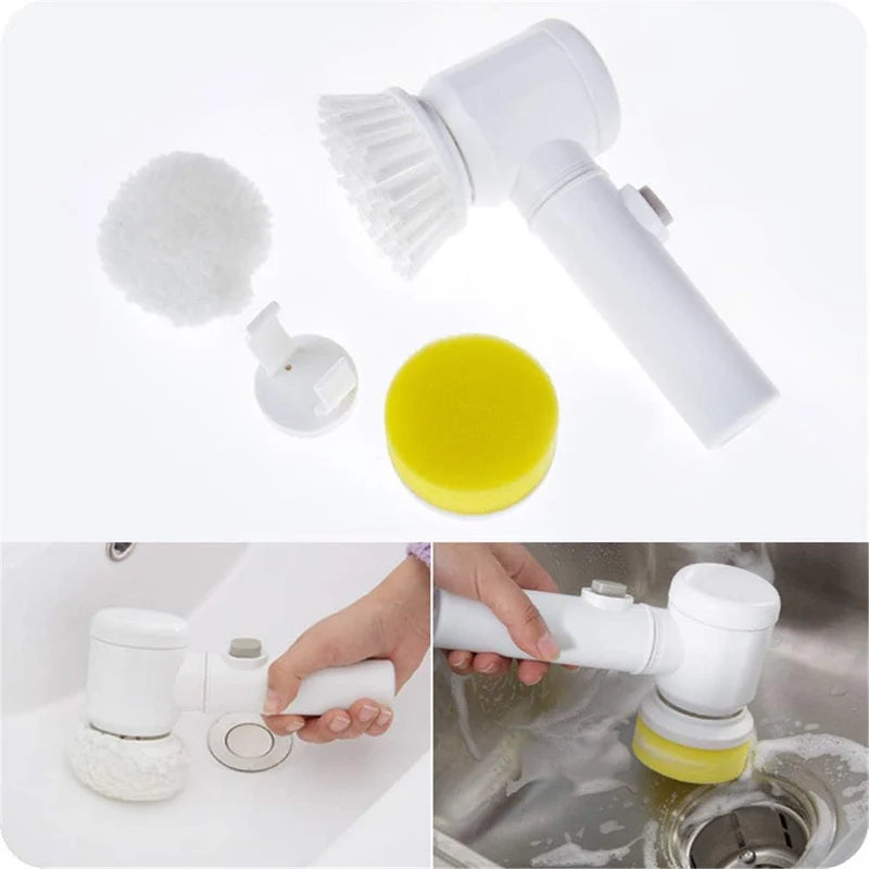 Cleaning Magic Electric Brush 5-in-1 – فرشاة التنظيف الكهربائية السحرية 5 في 1