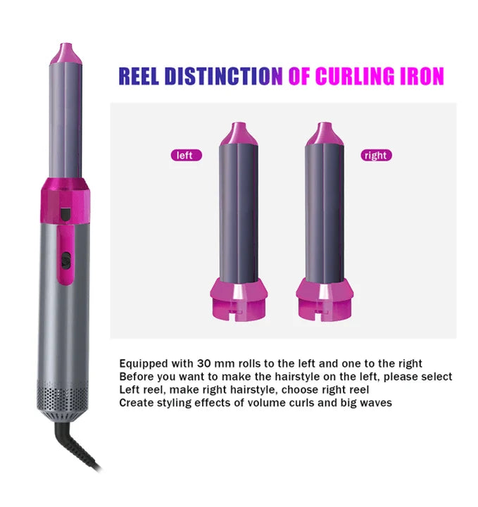 Ceramic Air Wrap Styler 5-in-1 – جهاز تصفيف الشعر الهوائي السيراميكي 5 في 1