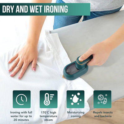 2-in-1 Portable Mini Iron – Compact Wrinkle-Free Care Anywhere