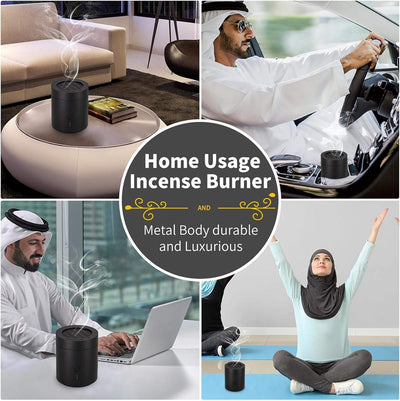 Rotating Flip Lid Electric Bakhoor Burner – Modern Fragrance Experience