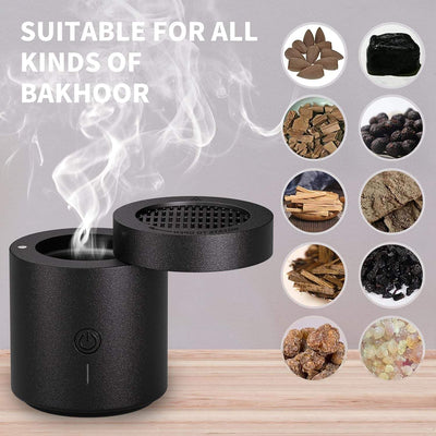 Rotating Flip Lid Electric Bakhoor Burner – Modern Fragrance Experience