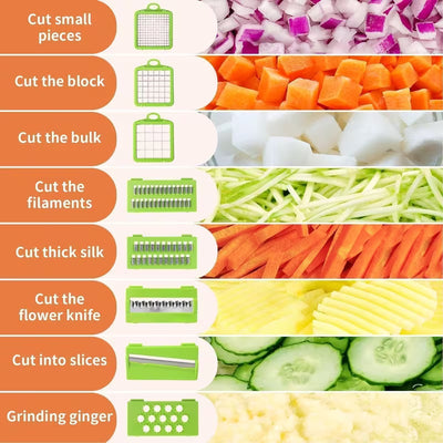 8-in-1 Vegetable Chopper & Slicer – Make Food Preparation Easier