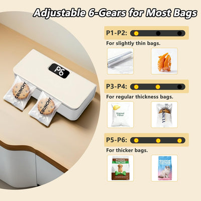 2-in-1 Portable Heat Bag Sealer – Compact Food Storage Sealing Tool