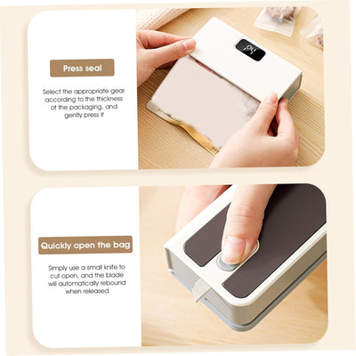 2-in-1 Portable Heat Bag Sealer – Compact Food Storage Sealing Tool