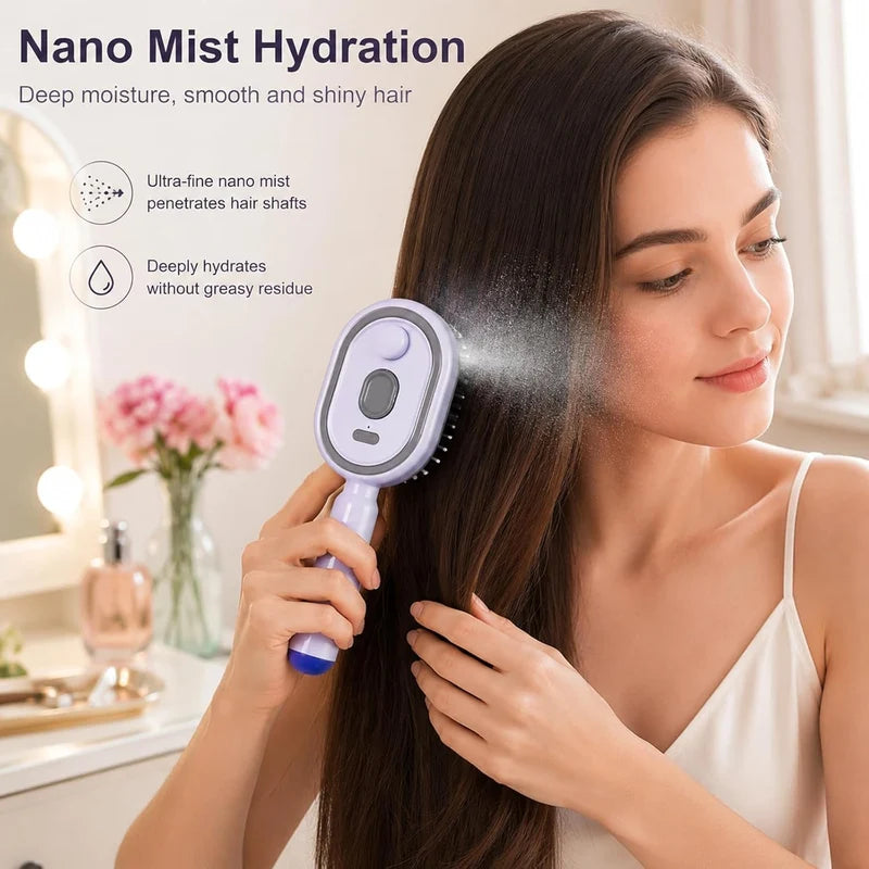 Electric Spray Retractable Air Cushion Comb – فرشاة شعر كهربائية برذاذ النانو