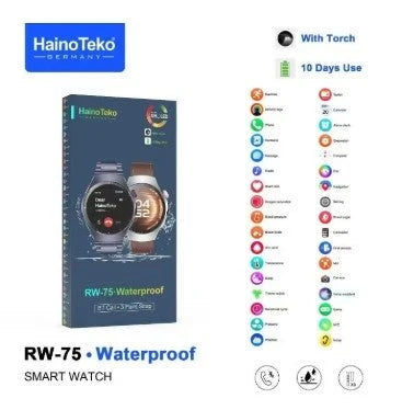 HainoTeko RW-75 AMOLED Smartwatch – ساعة HainoTeko RW-75 الذكية بشاشة AMOLED