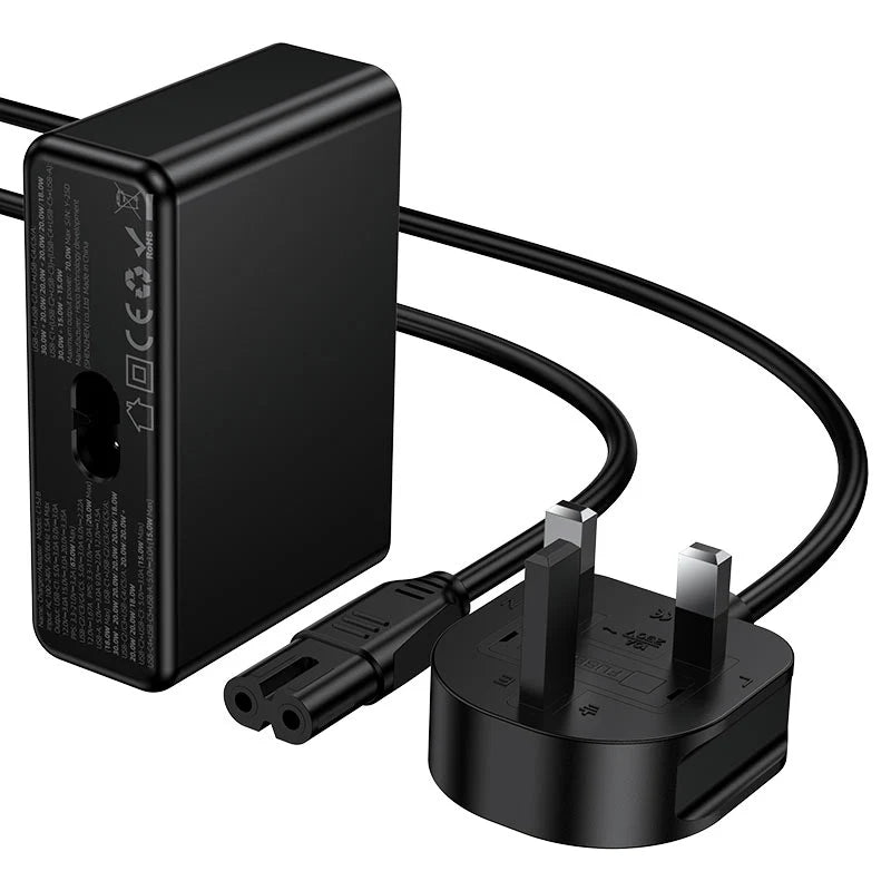 HOCO 6-in-1 Fast Charging Hub 70W – موزع شحن سريع 6 في 1 بقوة 70 واط