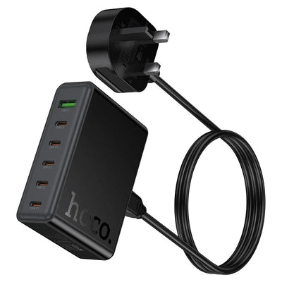 HOCO 6-in-1 Fast Charging Hub 70W – موزع شحن سريع 6 في 1 بقوة 70 واط