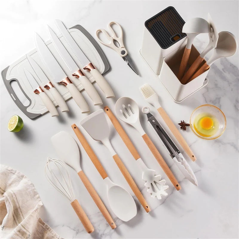 19-Piece Kitchen Set – طقم أدوات مطبخ مكون من 19 قطعة