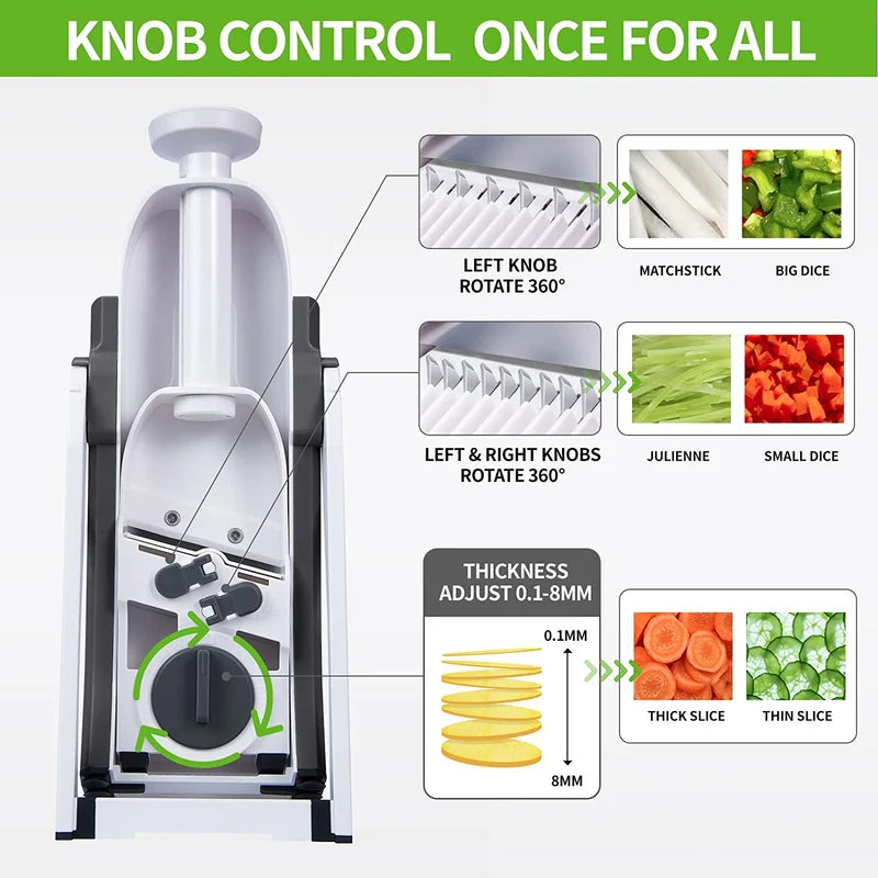 Manual Vegetable Cutter – قطاعة خضروات يدوية متعددة الاستخدامات