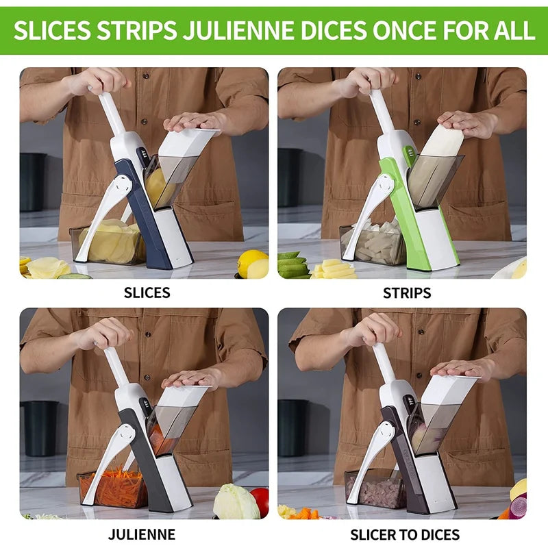 Manual Vegetable Cutter – قطاعة خضروات يدوية متعددة الاستخدامات