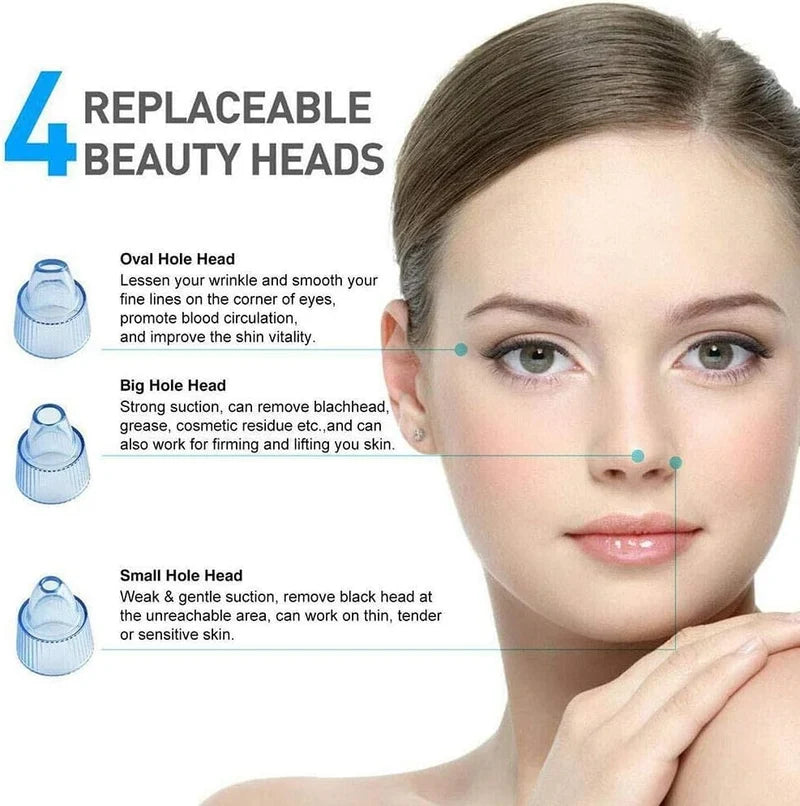5-Level Pore Vacuum Blackhead Remover – جهاز شفط المسام وإزالة الرؤوس السوداء